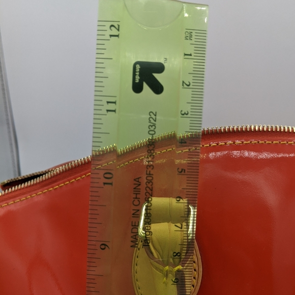 EUC Dooney & BourkeDarcy Orange Patent Leather Satchel - Picture 3 of 16